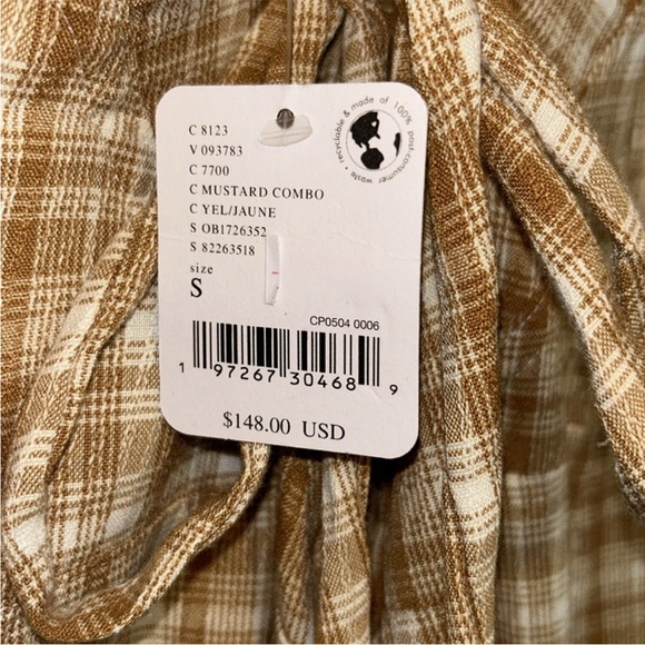 NWT Free People Kaia Plaid Wide Leg Jumper - Small - Picture 7 of 7